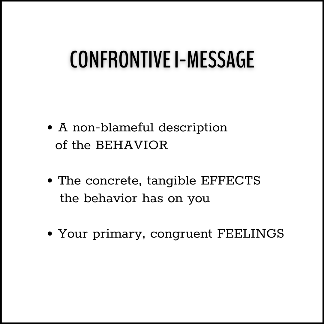Six Reasons Why Confrontive I-Messages Don't Work - Gordon Training ...